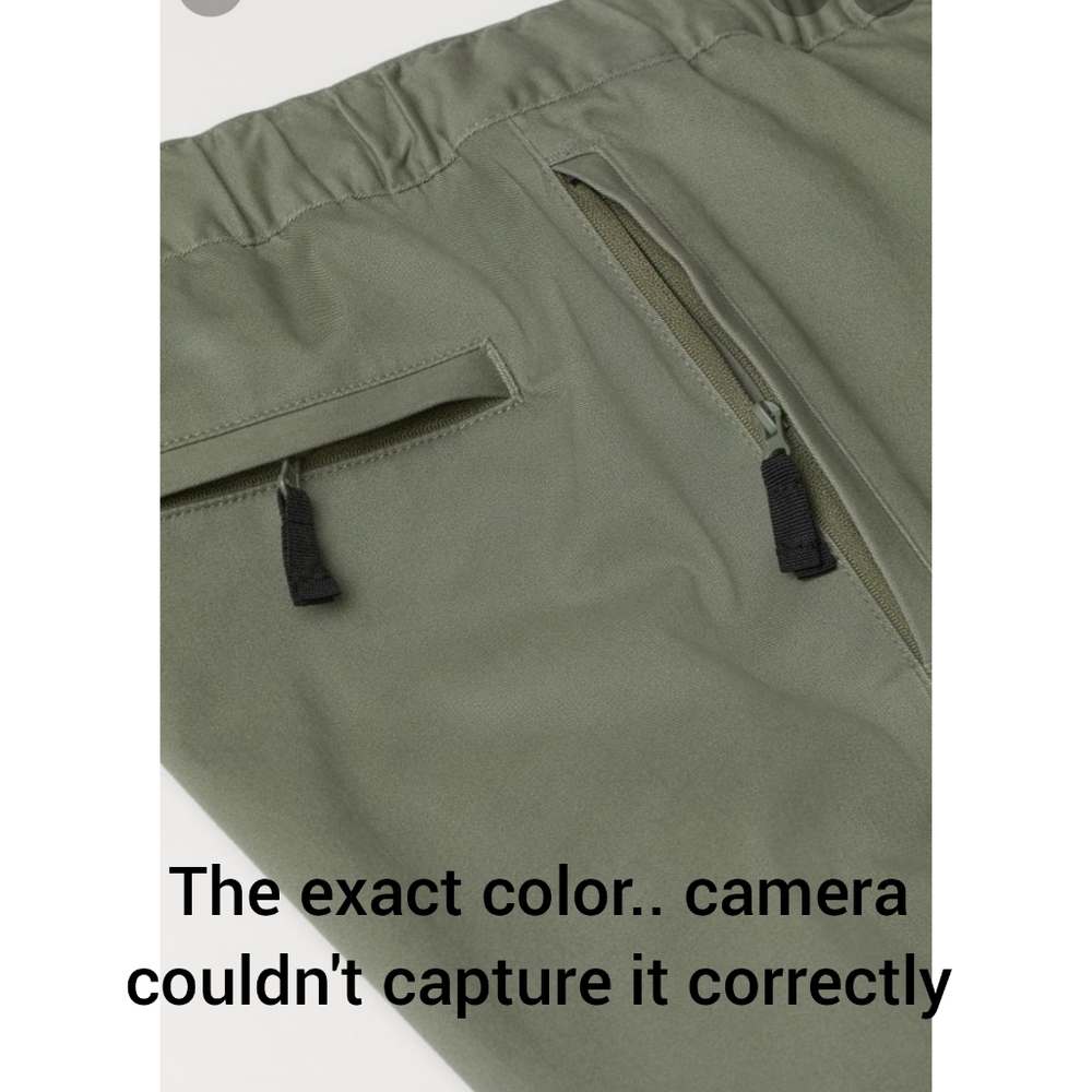 H&M Men slim fit olive cargo joggers